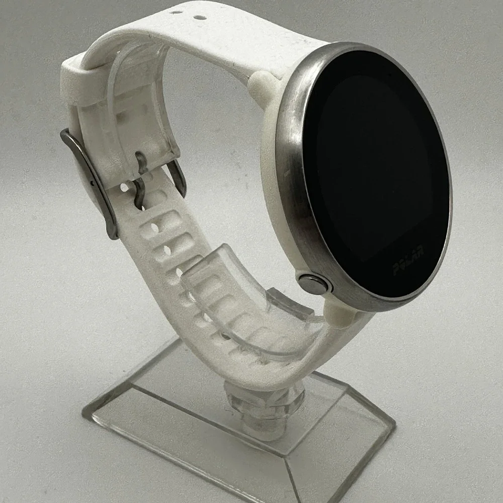 Polar‎ Ignite Gen 1 GPS Fitness Smartwatch White HR Monitor 43mm Tested